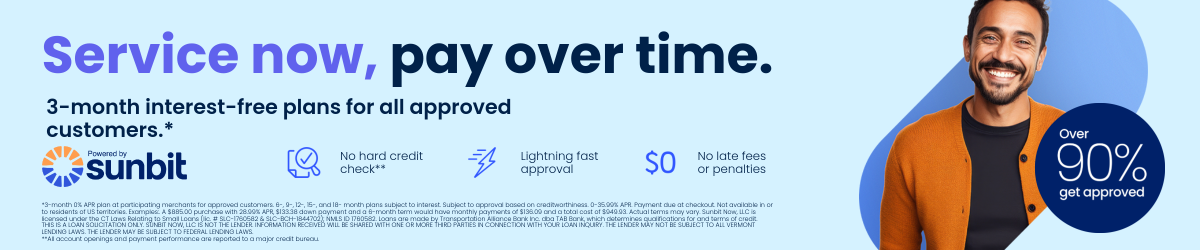 Service now, pay over time.