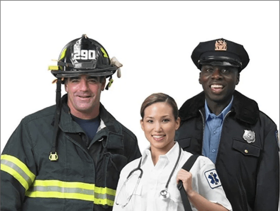 First responders veterans teachers senior citizens